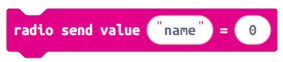 radio send value